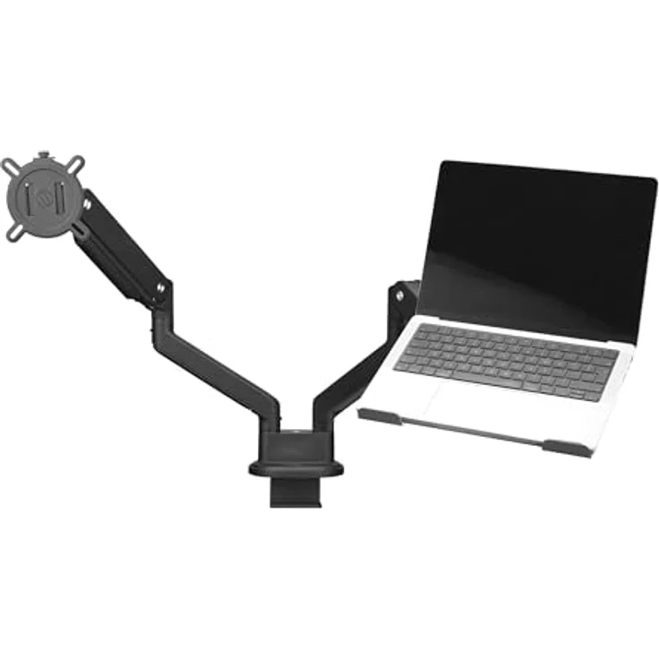 One For All Universal-Laptophalter (DM0010), Kompatibel mit Universal-Desktop-Monitorhalterungen, inklusive Sicherheitsleiste und Sicherheitsriemen, einfache Montage – Bild 3