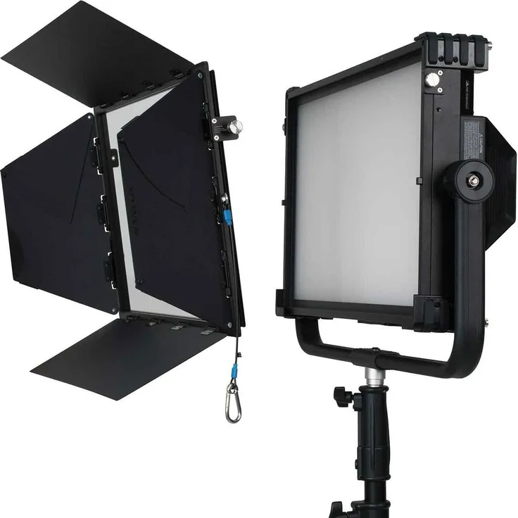 Nanlux Barndoor (Dyno 1200C), Abschirmklappe zur Lichtkontrolle, Softbox + Reflektor, präzise Lichtabschaltung