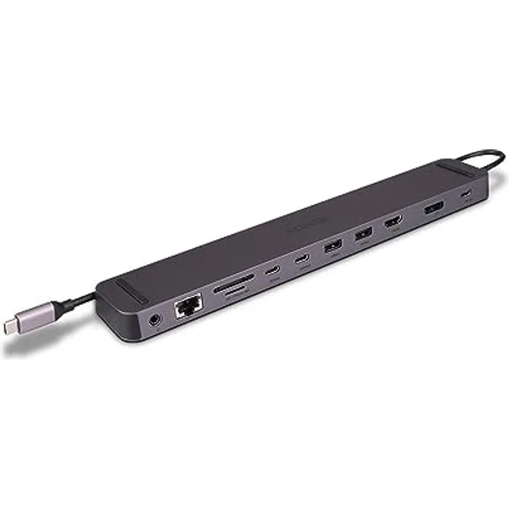 LINDY 43392 DST-Mini XT 810, USB C Laptop Mini Dockingstation mit 8K-Unterstützung bei einem Display und 4K60 bei 2 Displays & 100W