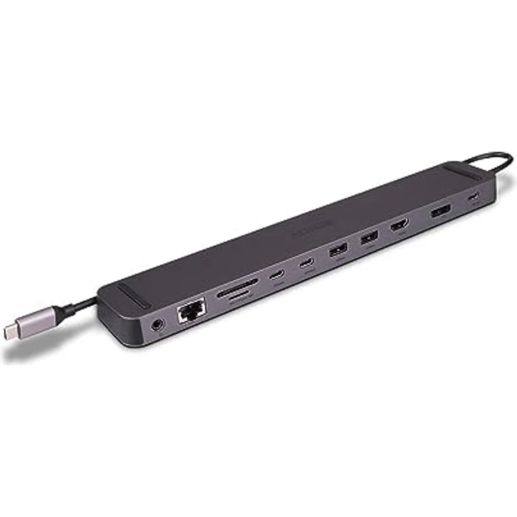 LINDY 43392 DST-Mini XT 810, USB C Laptop Mini Dockingstation mit 8K-Unterstützung bei einem Display und 4K60 bei 2 Displays & 100W – Bild 1