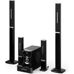 auna 5.1 Sound System - Kabellose Lautsprecher-Soundbar, RGB Farbe, 120 W Leistung, Karaoke-Funktion - Bluetooth-gesteuert