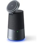 AnkerWork S600 All-in-One Freisprechanlage, Bluetooth-Lautsprecher mit Qi2 15W kabellosem Laden, KI Geräuschunterdrückung, 70° magnetischem Handy-Ständer, 360° Sound, 16h integriertem Akku