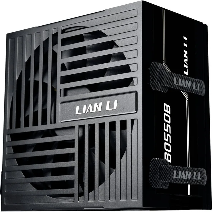 Lian Li RB Series 80 PLUS Bronze Netzteil, teilmodular, ATX 3.1 - 550 Watt, schwarz mit integriertem 135-mm-HDB-Lüfter und PCIe 5.1-Kompatibilität