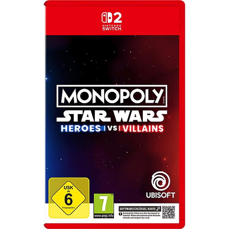 UBISOFT MONOPOLY: STAR WARS HEROES VS VILLAINS - Nintendo Switch 2, 2v2- und 3v3-Spielmodi, strategisches Teamspiel mit berühmten Star Wars Charakteren