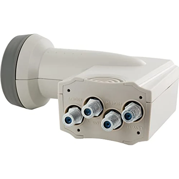 SCHWAIGER SPS6518H 531 Quattro LNB Low Noise Blockconverter digital hitzebeständig LNB-Kappe Satellitenschüssel-Zubehör für Multischalter Wetterschutz hellgrau – Bild 2