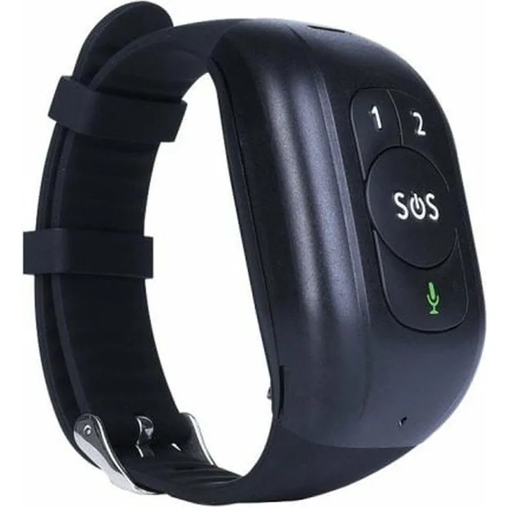 Leotec Senior Smart Band 4G GPS Negra, Smartwatch mit Herzfrequenzmessung und wasserdichtem Gehäuse (IP67)