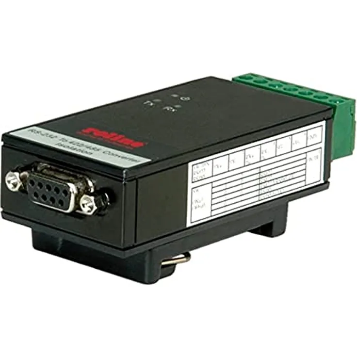 ROLINE RS232 nach RS422/485 Konverter für DIN Hutschiene, selfpowered