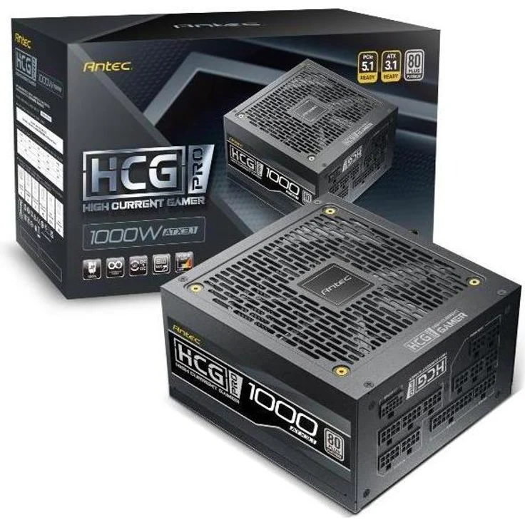 Antec HCG 1000 PRO P EC ATX3.1, 1000 W Modular Netzteil mit 80+ Platinum-Zertifizierung, schwarz