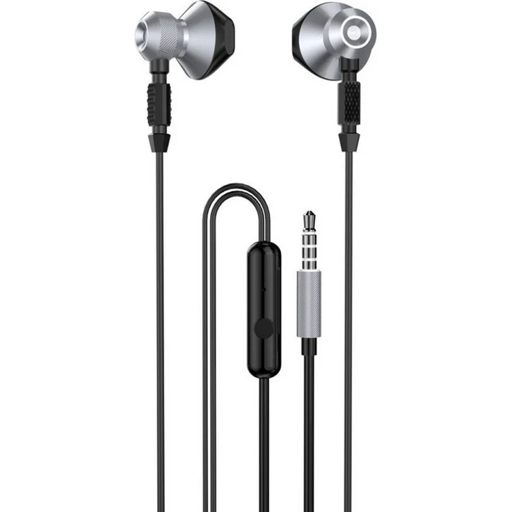 Dudao X2C Kopfhörer, Kabelgebundene In-Ear mit Kabelfernbedienung, 1,2 m Kabel, Metallgehäuse