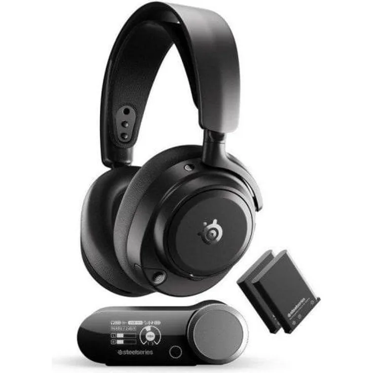 SteelSeries Arctis Nova Pro Omni, Hi-Res Gaming-Headset mit Hybrid Active Noise Cancellation, 360° Spatial Audio, Schwarz