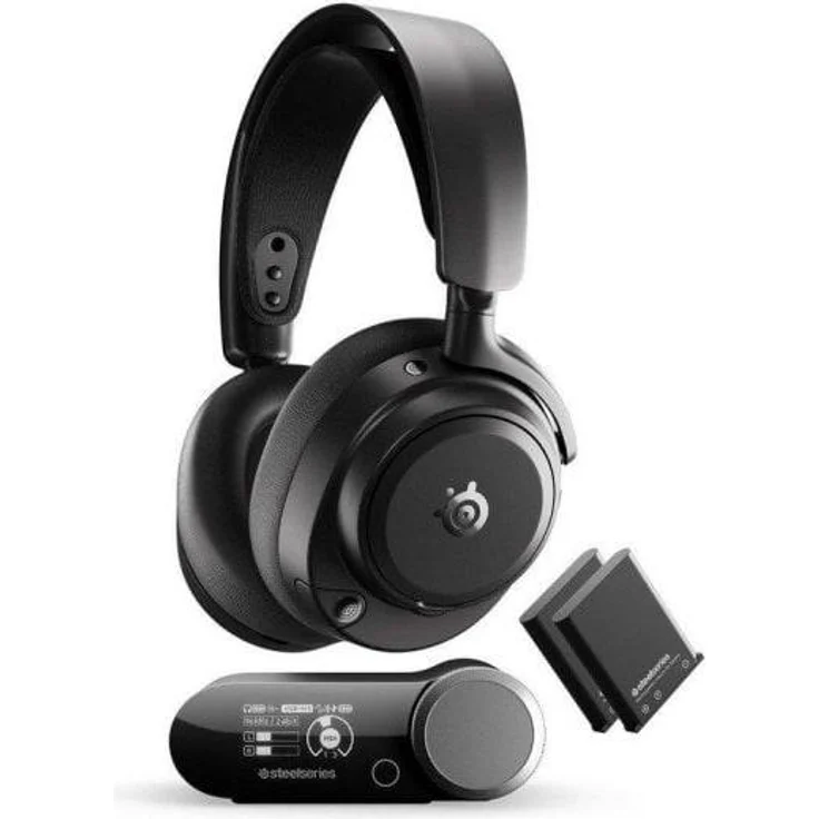 SteelSeries Arctis Nova Pro Omni, Hi-Res Gaming-Headset mit Hybrid Active Noise Cancellation, 360° Spatial Audio, Schwarz
