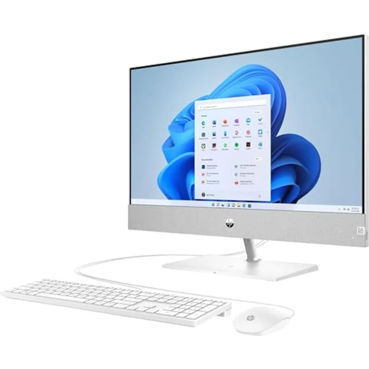HP Pavilion 24-ca0400ng All-in-One-PC, AMD Ryzen™ 5, 16 GB RAM, 512 GB SSD, 23.8" Full HD Display, Windows 11 Home, Weiß – Bild 3