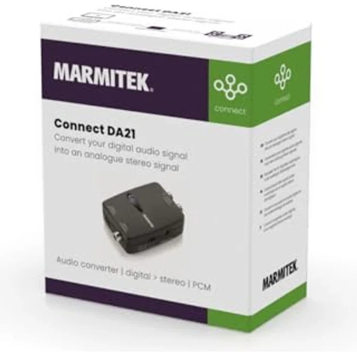 Marmitek Connect DA21 - Audio Konverter - Audio Umwandler - Digital zu Stereo - PCM Stereo Audio - bis zu 192 kHz Sampling Rate - Wolfson DAC – Bild 6