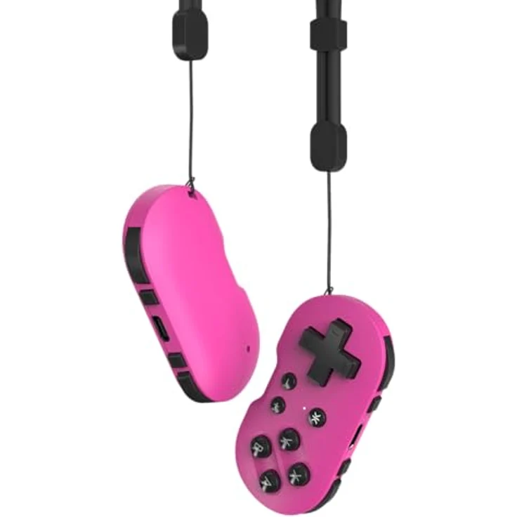 CRKD ATOM - Collectible Keychain Controller for Nintendo Switch, PC, Mac, Mobile and Smart TV (Hot Pink) - Bluetooth, 10 Hours Play, Rechargeable – Bild 2