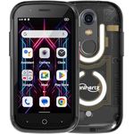 Unihertz Jelly Star (Schwarz) – Kleinstes 4G-Smartphone mit LED-Licht und 3-Zoll-Display, Android 13, 8 GB RAM + 256 GB ROM, Gewicht 116 G, 48 MP Kamera