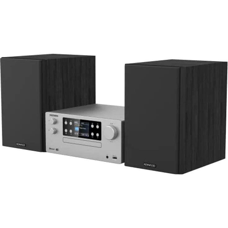 Kenwood M-925DAB-S - Micro HiFi-System mit DAB+, CD, USB, Bluetooth, 2 x 50 Watt RMS und TFT-Display; Frosted Aluminum – Bild 5
