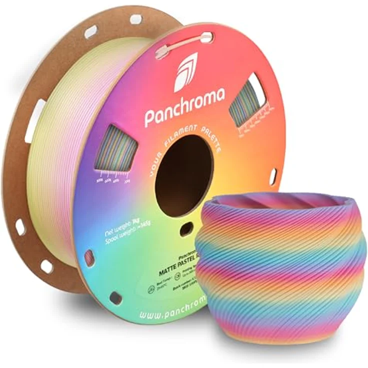 Polymaker Panchroma Gradient Matte PLA-Filament, 1,75 mm, 1-kg-Spule, matte Oberfläche, gleichmäßiger Farbverlauf, kompatibel mit FFF/FDM-Druckern – Bild 1