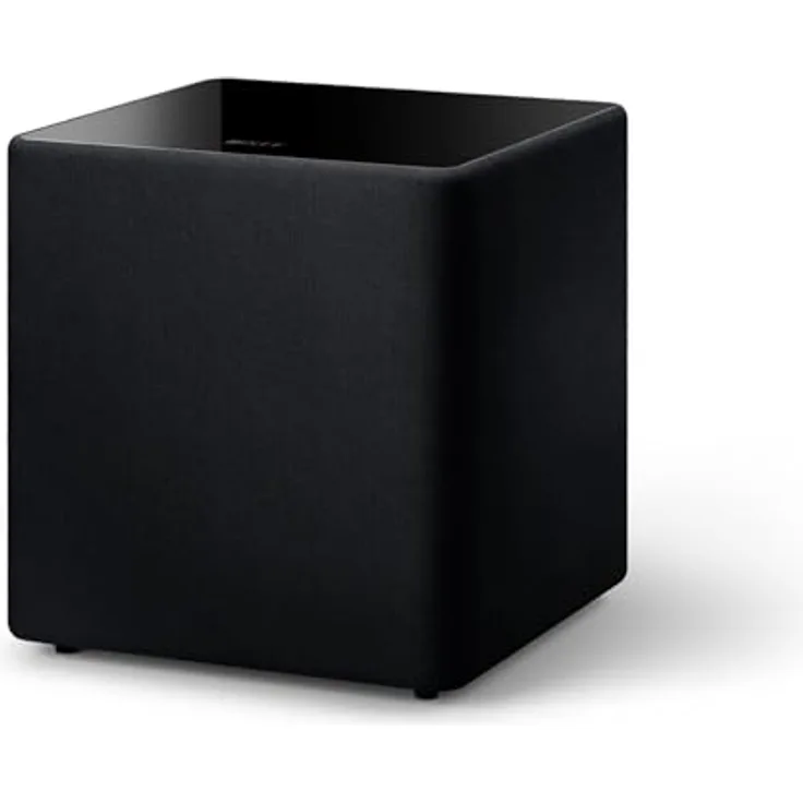 KEF Kube 12 MIE Subwoofer, Schwarz | 300 W RMS Klasse D, 30-cm-Basstreiber, iBX Intelligent Bass Extension, Cinch-Anschluss, ideal für Musik, Heimkino und Gaming