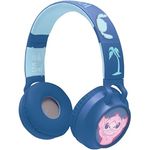 Lexibook HPBT015D, Disney Stitch 2-in-1 Kopfhörer mit Licht-Effekten, Bluetooth 5.3 und Kabel, 85 dB Lautstärkebegrenzung, faltbar und ohrumschließend, bis zu 100 Stunden Akkulaufzeit