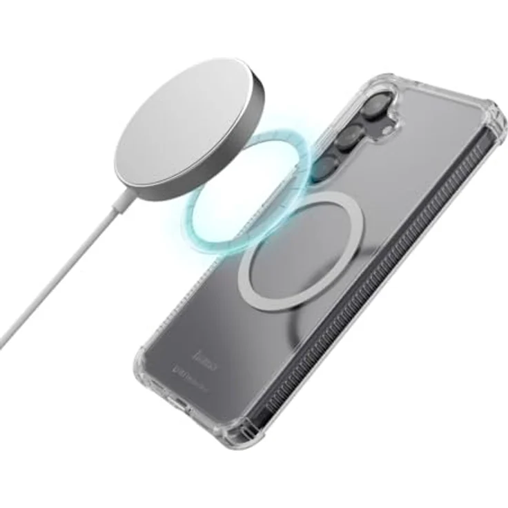 Hama Magnetische Handyhülle Extreme Protect für Samsung Galaxy S25 Ultra, D3O-lizenziert, Qi2 kompatibel, transparente Hülle mit Anti Gelbstich und induktiver Ladefunktion – Bild 7
