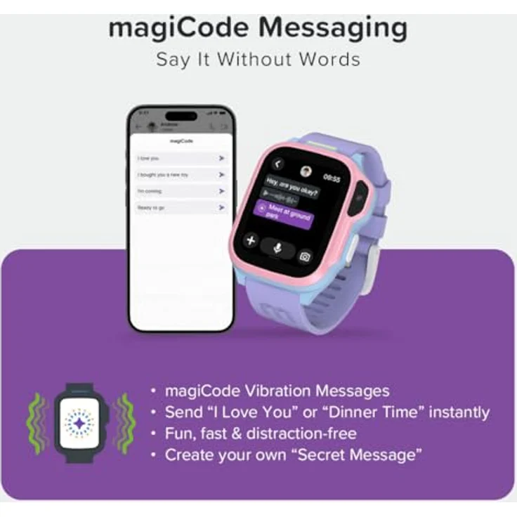 myFirst Fone S4 Kinder-Smartwatch, Cotton Candy, GPS-Ortung, LTE, 5-MP-Kamera, Sprachanrufe, Fitness-Tracker – Bild 3