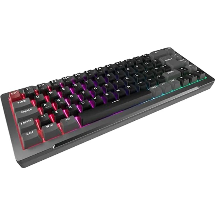 Raijintek MGA-68, kabelgebundene Gaming-Tastatur mit 69 Tasten, Hot-Swappable, CNC-Aluminiumrahmen, anpassbare ARGB-Beleuchtung, USB-C, schwarz – Bild 5