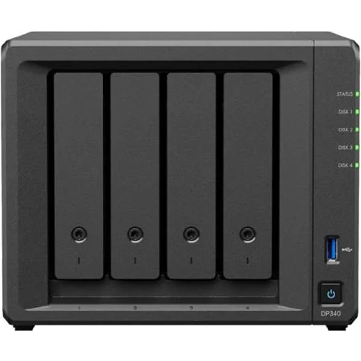 Synology DP340, NAS-Server mit AMD Ryzen R1600, 16 GB RAM, Hot-Swap, 10GbE Netzwerkanschluss – Bild 2