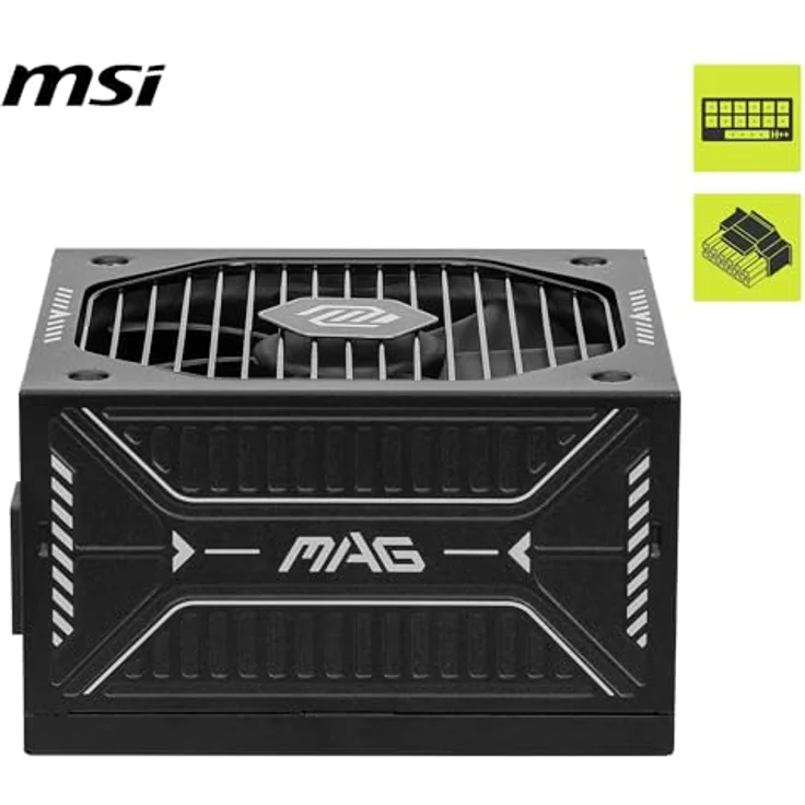 MSI MAG A650GLS PCIE5 Netzteil, 650W, 80 Plus Gold, ATX 3.1, PCIe 5.1 GPU Unterstützung, Modulare Kabel, Geräuscharmer Betrieb – Bild 2