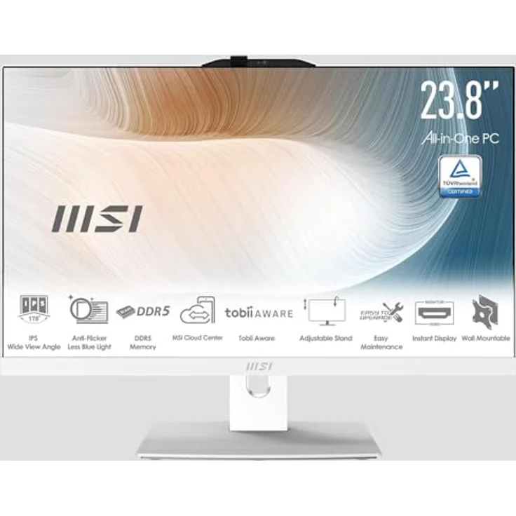 MSI Modern AM242TP 1M-1207DE All-in-One-PC, 23.8 Zoll FHD Touch-Display, 512 GB SSD, 16 GB RAM – Bild 1