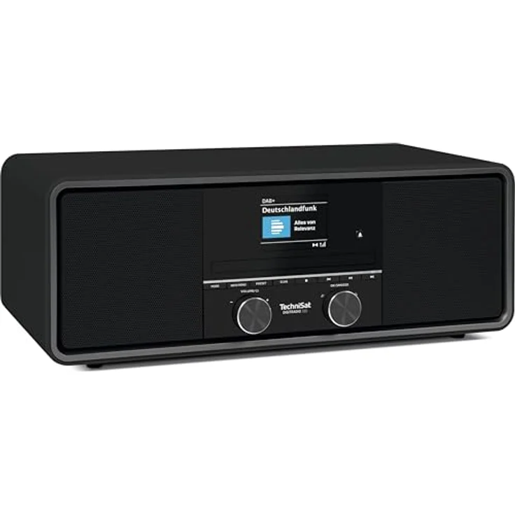 TechniSat DIGITRADIO 330, DAB+ UKW Stereo Radio mit CD-Player, Bluetooth 5.3, USB MP3-Wiedergabe, 2,4 Zoll Farbdisplay, Radiowecker, Fernbedienung, Schwarz – Bild 1