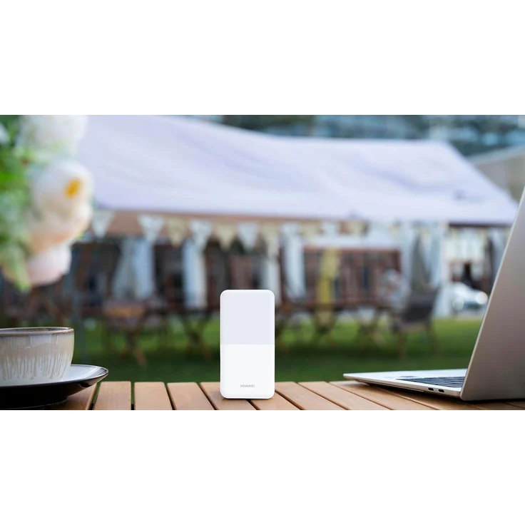 Huawei Modem E5586-326 Mobiler 4G WiFi Hotspot 1500mAh Akku Weiß - Modell 2024 - Bis zu 16 Benutzer gleichzeitig, DL 195 Mbit/s, UL 103 Mbit/s – Bild 1