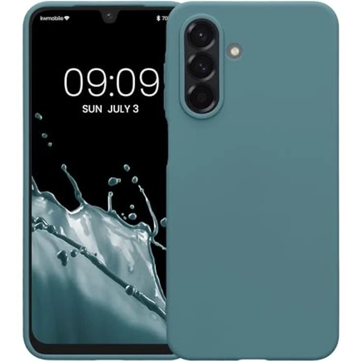 kwmobile Hülle für Samsung Galaxy A26 5G - weiches TPU Silikon Case, rutschfest und reißfest, geeignet für kabelloses Laden - Arctic Night – Bild 5