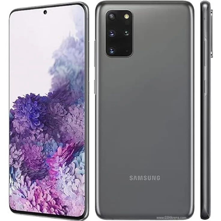Samsung Galaxy S20 Plus 5G, Dual SIM Smartphone mit 512GB, 8GB RAM, 64 MP Kamera, Grau, entsperrt, Deutsche Version – Bild 1