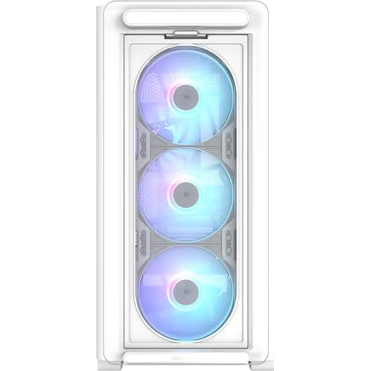 ASUS A23 Plus TG ARGB White microATX PC Gehäuse (Mesh Frontpanel, 360-mm-Radiatoren, 380-mm-Grafikkarten) – Bild 3