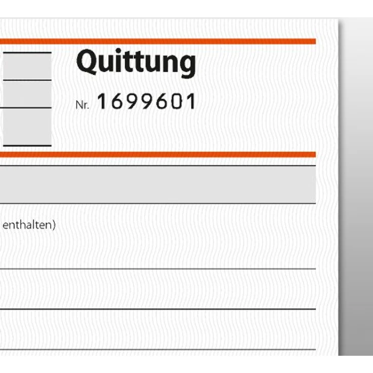 Sigel Quittungsblock SD121 A6 quer, selbstdurchschreibend, nummeriert, MwSt. separat – Bild 4