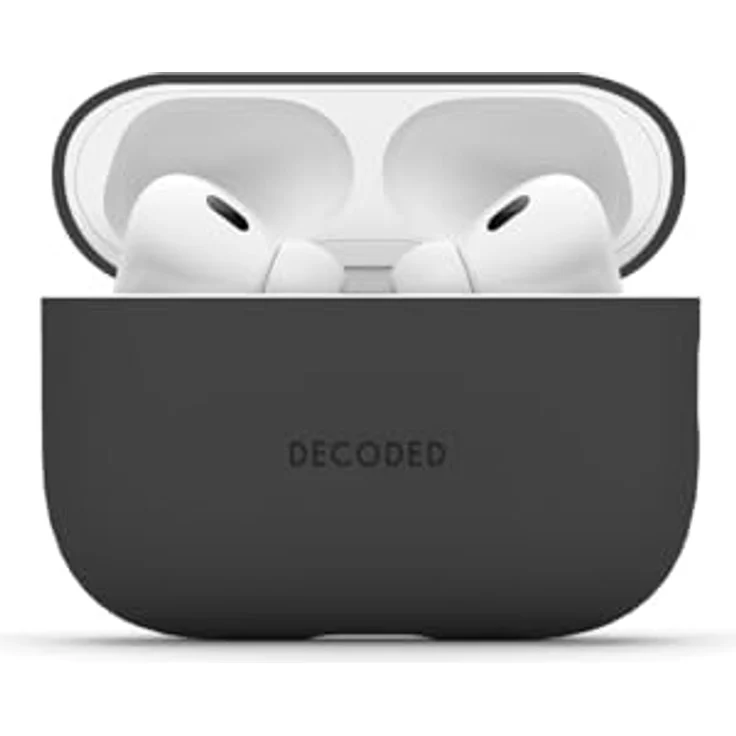 Decoded Silicone Case für Apple AirPods Pro 3, Schutzhülle aus hochwertigem Silikon, schockabsorbierend, kompatibel mit kabellosem Laden, Schwarz – Bild 5