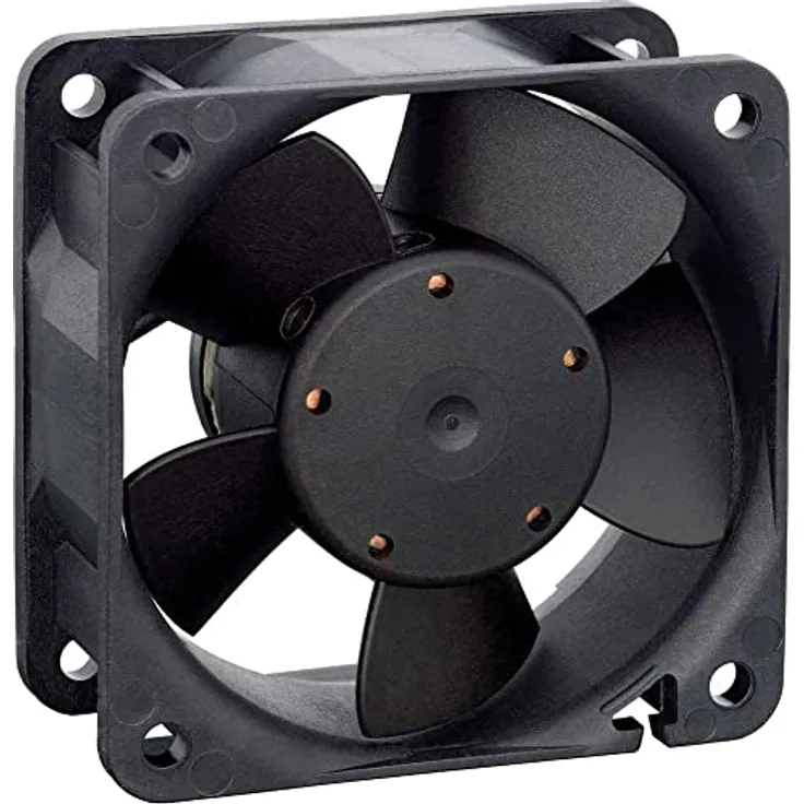 Papst EBM Papst 612NGH Axiallüfter 12 V/DC 43 m³/h (L x B x H) 25 x 60 x 60 mm (90000 mm, 1 x), PC Lüfter, Schwarz