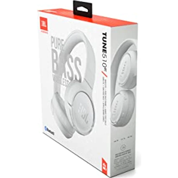 JBL Tune 510BT, Bluetooth Kopfhörer mit Pure Bass-Sound, faltbar, 40h Akkulaufzeit, weiß – Bild 10