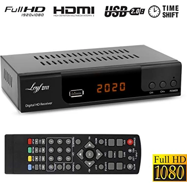 Kabelreceiver Kabel Receiver Receiver für digitales Kabelfernsehen - DVB-C (HDTV ,DVB-C / C2, DVB-T/T2 , HDMI , SCART , USB 2.0 , ) + HDMI Kabel (Receiver) – Bild 4