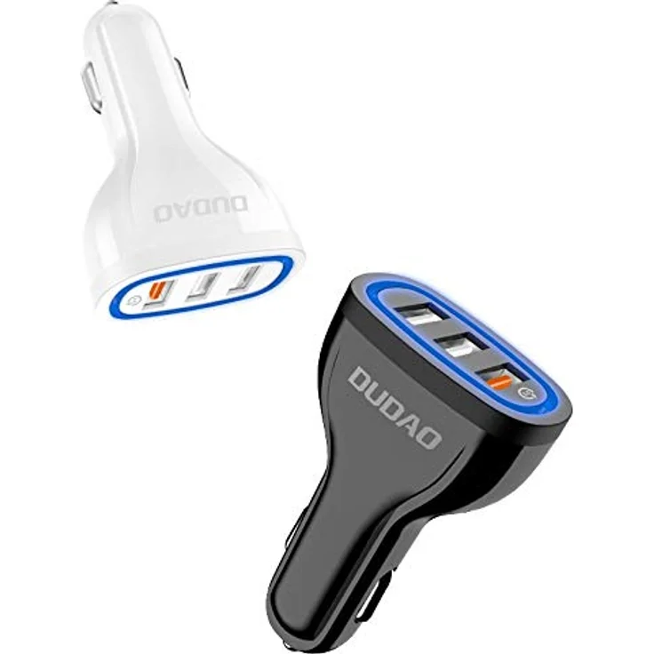 Dudao R7S Multi KFZ-Ladegerät, Quick Charge 3.0 18W mit 3x USB-Anschlüssen, Weiss – Bild 4