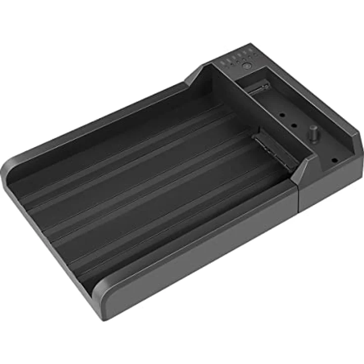 LogiLink QP0031 - USB 3.2 Gen 2 Quickport, für 2,5" oder 3,5" SATA HDD/SSD und M.2 NVMe SSD mit Klonefunktion ohne PC, Schwarz – Bild 5