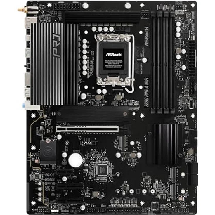 ASRock Z890 Pro-A W 90-MXBP60-A0UAYZ, ATX Mainboard für Intel Core Ultra Prozessoren, DDR5 bis zu 9066 MHz, blau – Bild 2