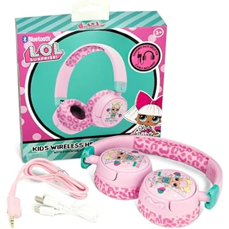 OTL B.B.Nation, Kabellose Kopfhörer mit V5.3 Bluetooth, 24 Stunden Akkulaufzeit, verstellbar für Kinder ab 3 Jahren, inkl. 3,5-mm Klinkekabel – Bild 9