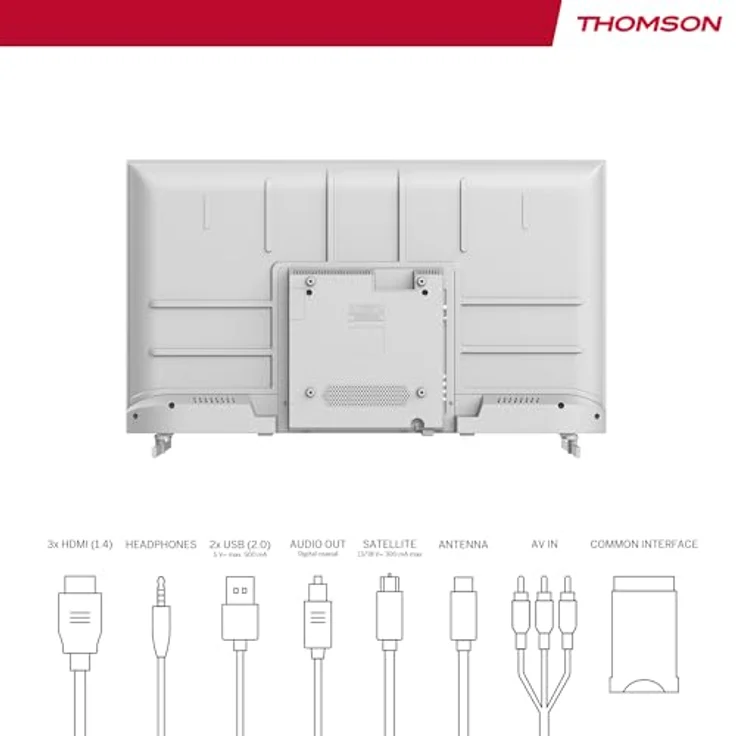 Thomson 40 Zoll (101 cm) Easy TV FHD LED Weiß Fernseher – 40FD2S13W – 2023 – Bild 4