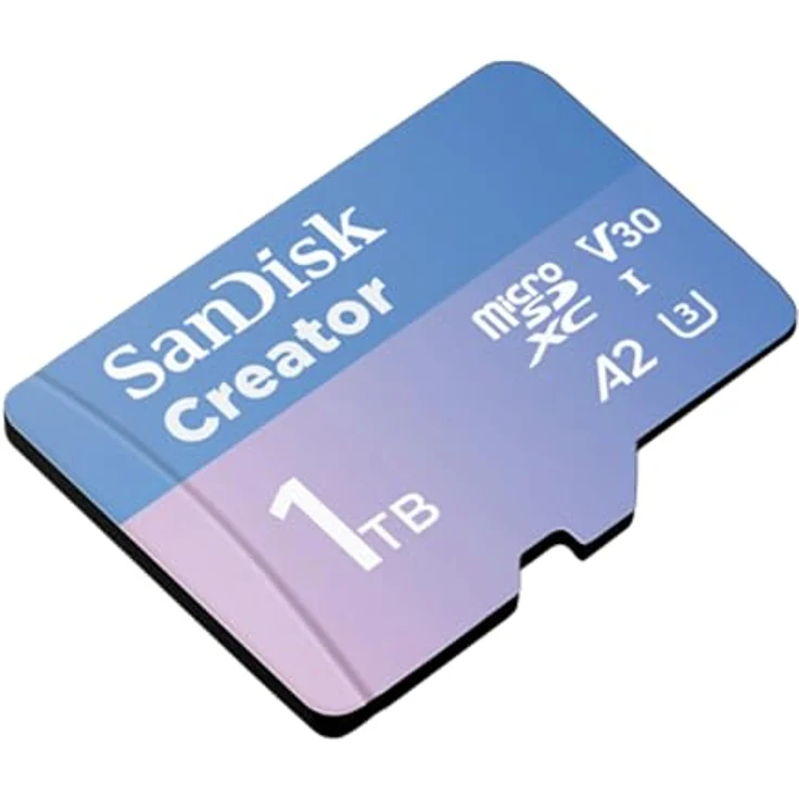 SanDisk Creator microSDXC UHS-I Speicherkarte 1 TB + Adapter (Für Smartphones, Kameras und Drohnen, 5.3K & 4K, A2, C10, V30, U3, bis zu 190 MB/s Übertragung, inkl. 3 Monate Adobe Lightroom) – Bild 4