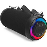 Denver BTG-213, Tragbarer LED-Bluetooth-Lautsprecher mit 10W Leistung, mehrfarbiger Beleuchtung und 1.500 mAh Akku