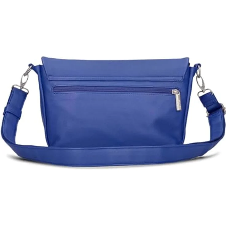 Zwei Mademoiselle.M Messenger, 33 cm Laptopfach, grau, 100% Polyurethan – Bild 4