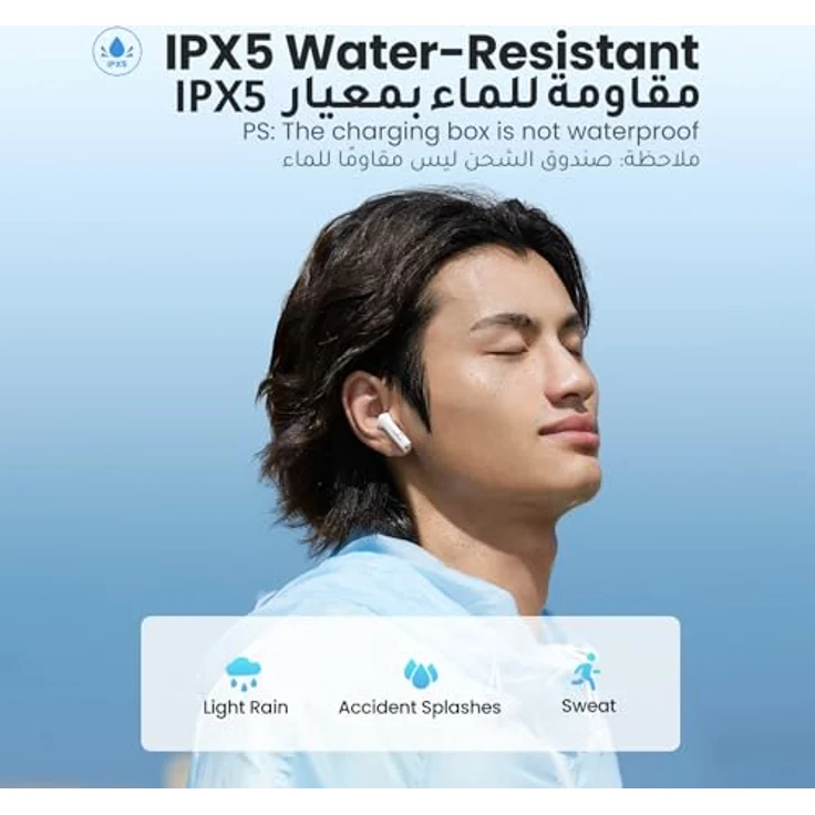 Ugreen HiTune H5 WS201 True Wireless Earbuds, Kabellose Kopfhörer mit 13,6-mm-Membran, Weiss – Bild 5