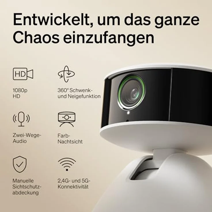 PETLIBRO Scout Haustierkamera, 360° HD Hundkamera mit App, KI-gesteuert, Multi-Tiererkennung, Aktivitäts-Tracking, Farb-Nachtsicht 1080p – Bild 5