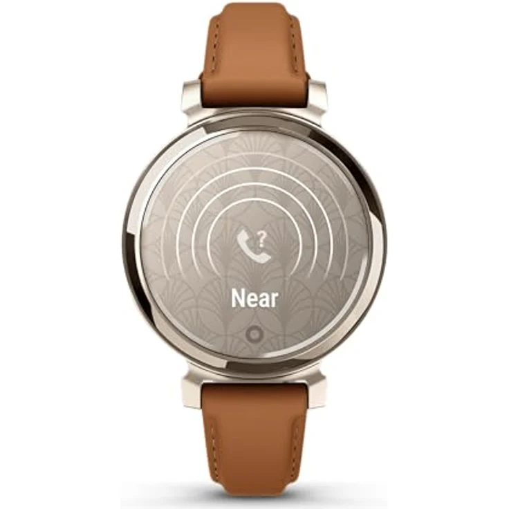 Garmin Lily 2, kleine und stilvolle Smartwatch, verstecktes Display, gemusterte Linse, bis zu 5 Tage Akkulaufzeit, Hellbraun – Bild 4